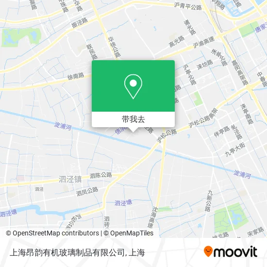上海昂韵有机玻璃制品有限公司地图