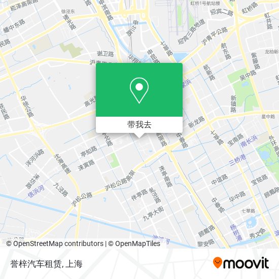 誉梓汽车租赁地图