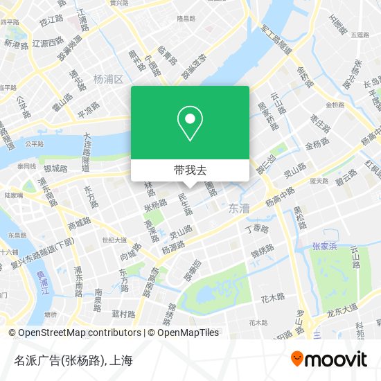 名派广告(张杨路)地图