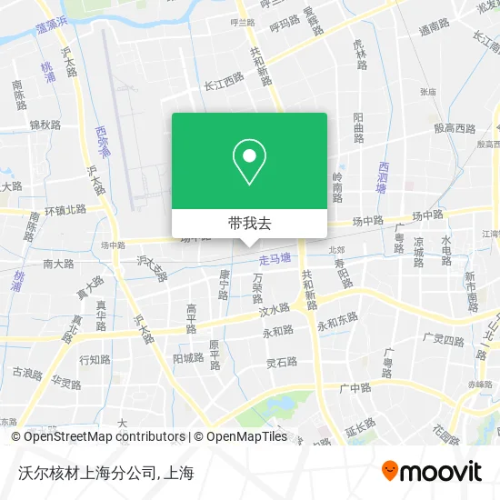 沃尔核材上海分公司地图