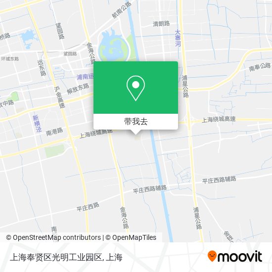 上海奉贤区光明工业园区地图