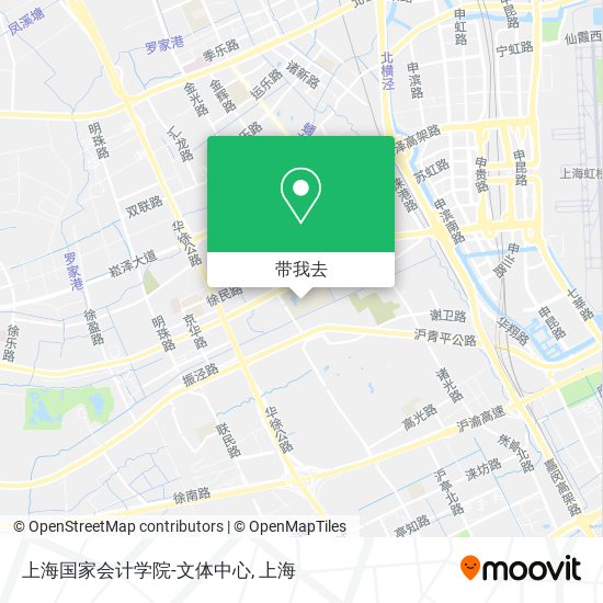 上海国家会计学院-文体中心地图