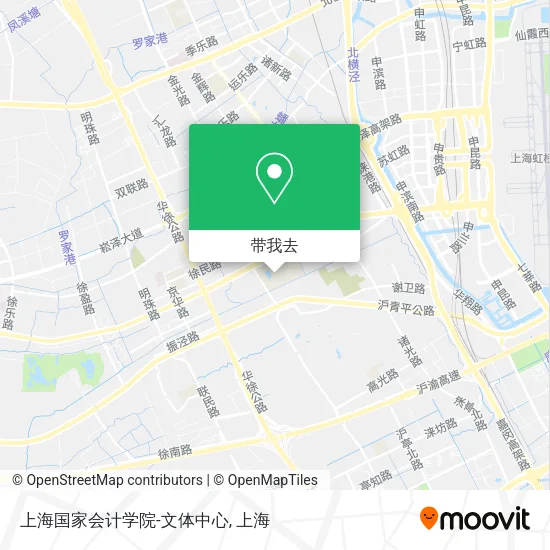 上海国家会计学院-文体中心地图