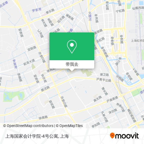 上海国家会计学院-4号公寓地图
