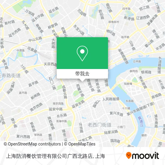 上海防消餐饮管理有限公司广西北路店地图