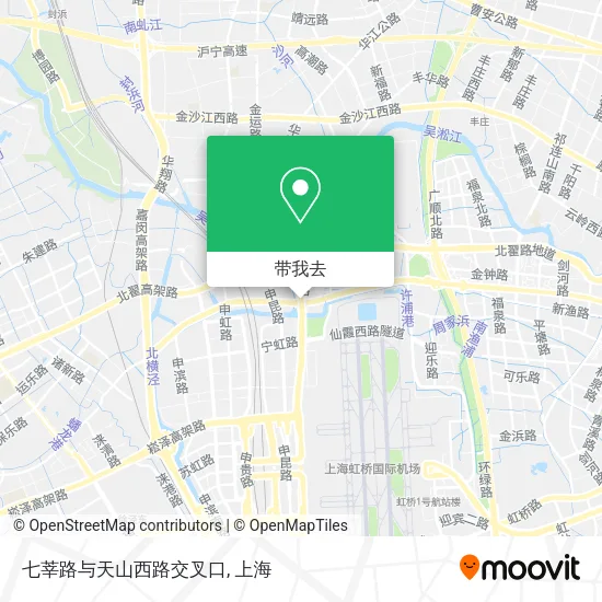 七莘路与天山西路交叉口地图