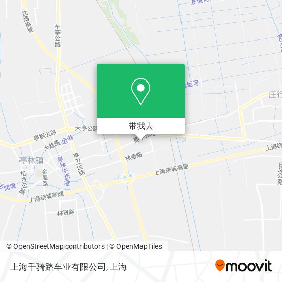 上海千骑路车业有限公司地图