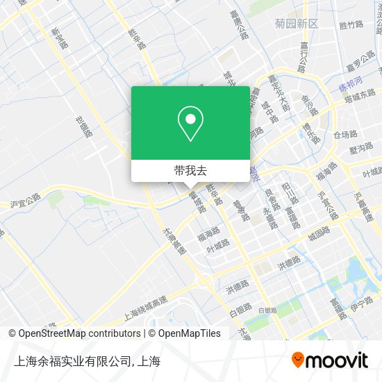 上海余福实业有限公司地图
