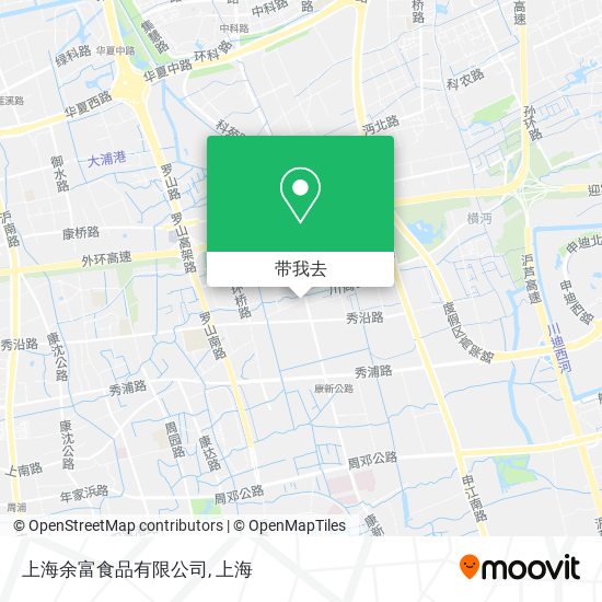 上海余富食品有限公司地图