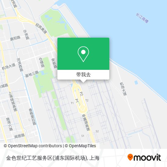 金色世纪工艺服务区(浦东国际机场)地图