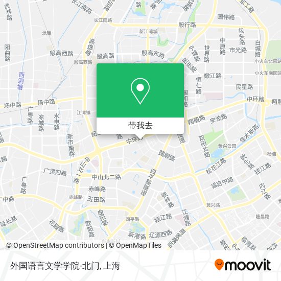 外国语言文学学院-北门地图