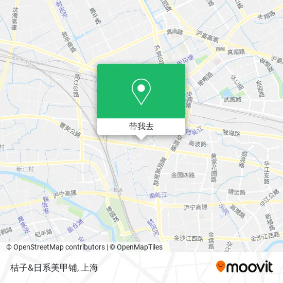 桔子&日系美甲铺地图