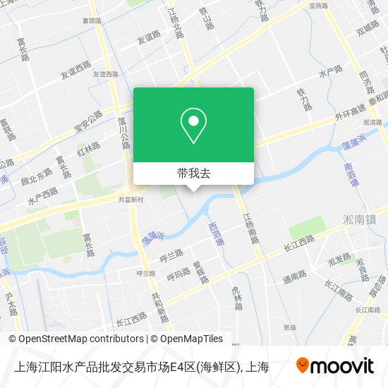 上海江阳水产品批发交易市场E4区(海鲜区)地图