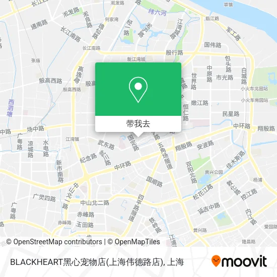 BLACKHEART黑心宠物店(上海伟德路店)地图