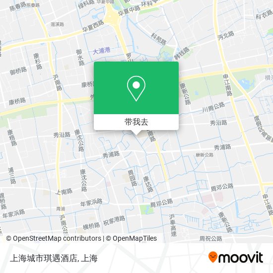 上海城市琪遇酒店地图