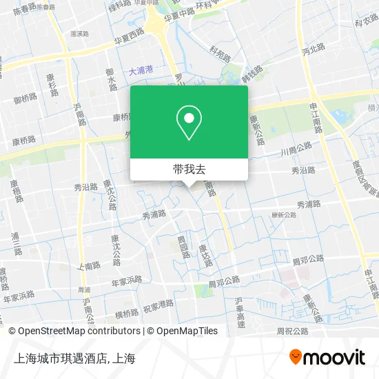 上海城市琪遇酒店地图