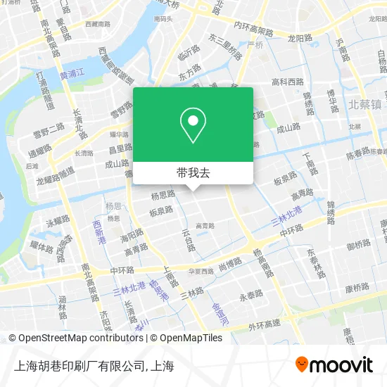上海胡巷印刷厂有限公司地图