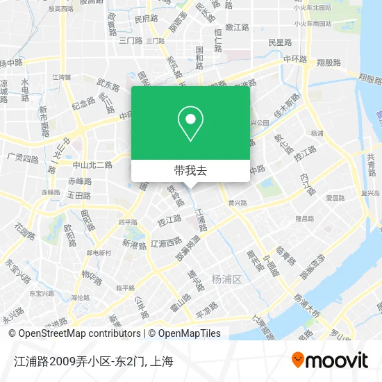江浦路2009弄小区-东2门地图