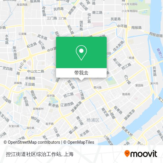 控江街道社区综治工作站地图