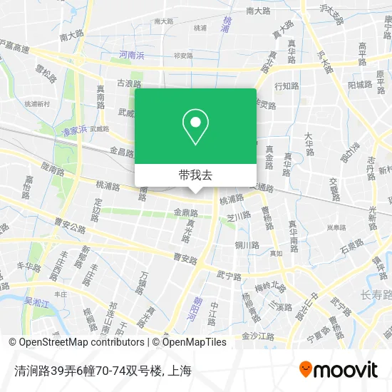 清涧路39弄6幢70-74双号楼地图