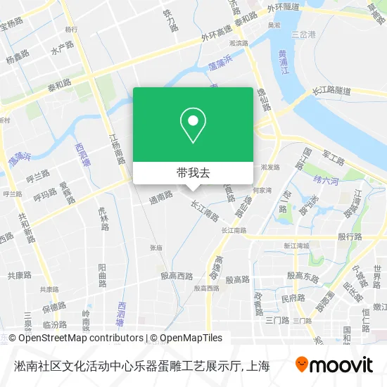 淞南社区文化活动中心乐器蛋雕工艺展示厅地图