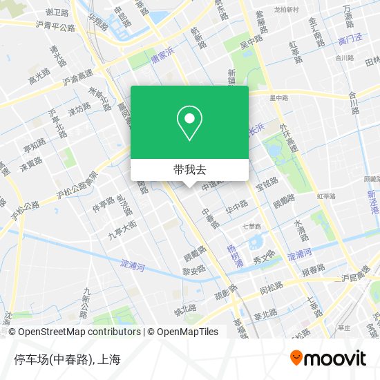 停车场(中春路)地图
