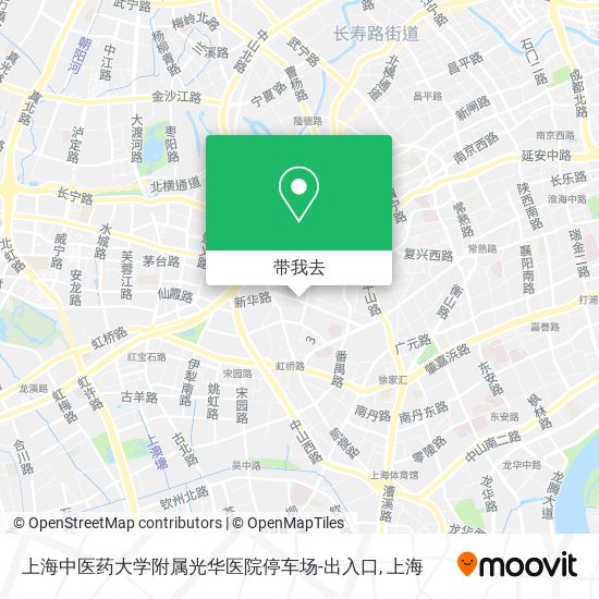 上海中医药大学附属光华医院停车场-出入口地图