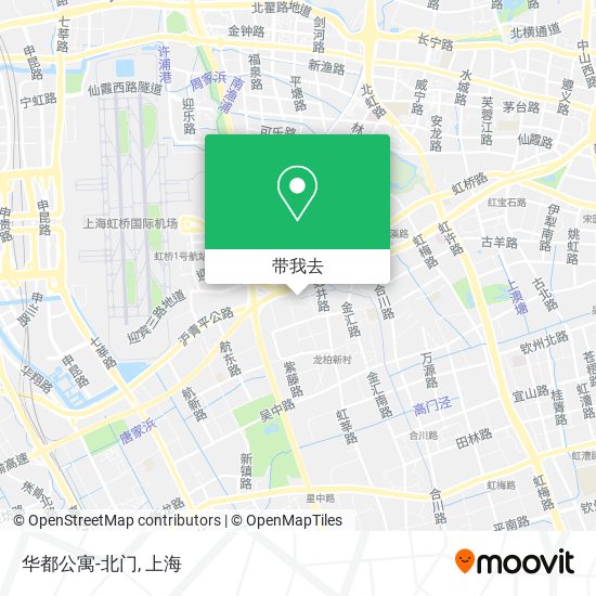 华都公寓-北门地图