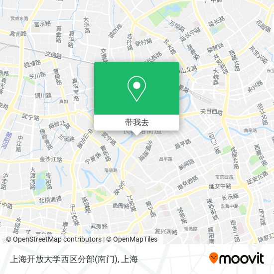 上海开放大学西区分部(南门)地图