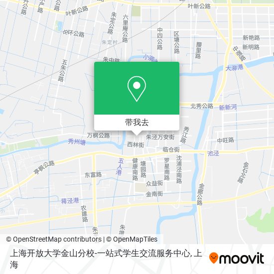 上海开放大学金山分校-一站式学生交流服务中心地图