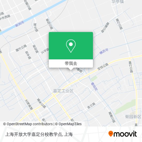 上海开放大学嘉定分校教学点地图