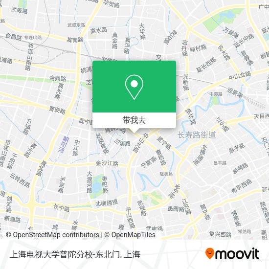 上海电视大学普陀分校-东北门地图