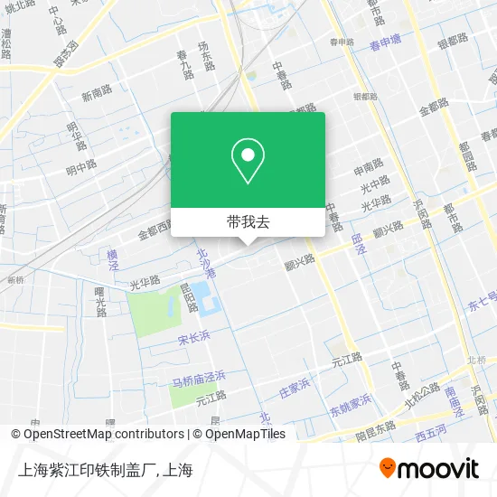 上海紫江印铁制盖厂地图