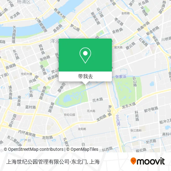 上海世纪公园管理有限公司-东北门地图