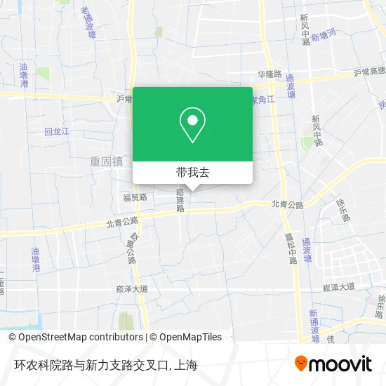 环农科院路与新力支路交叉口地图
