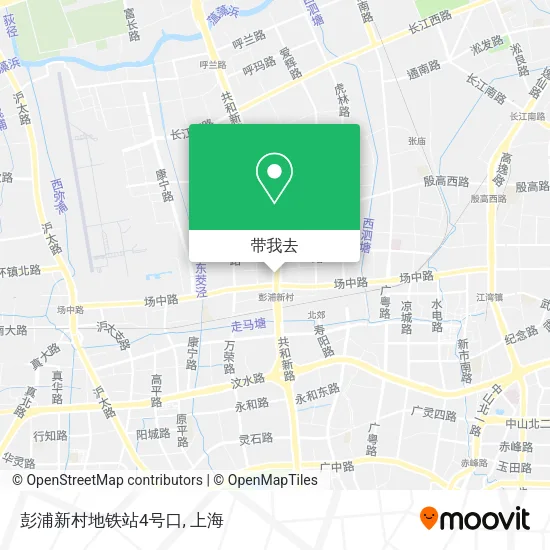 彭浦新村地铁站4号口地图