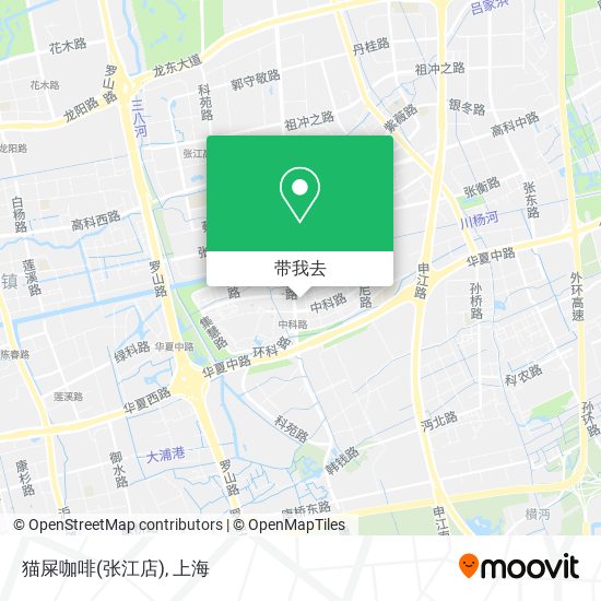 猫屎咖啡(张江店)地图