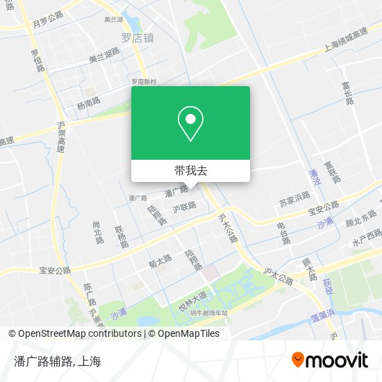 潘广路辅路地图