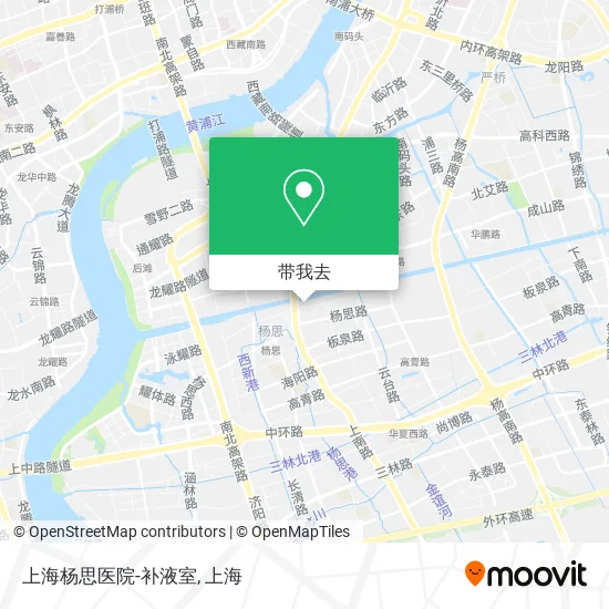 上海杨思医院-补液室地图