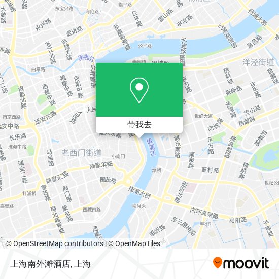 上海南外滩酒店地图