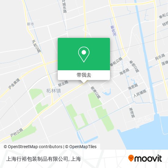 上海行裕包装制品有限公司地图