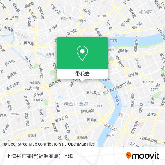 上海裕棋商行(福源商厦)地图