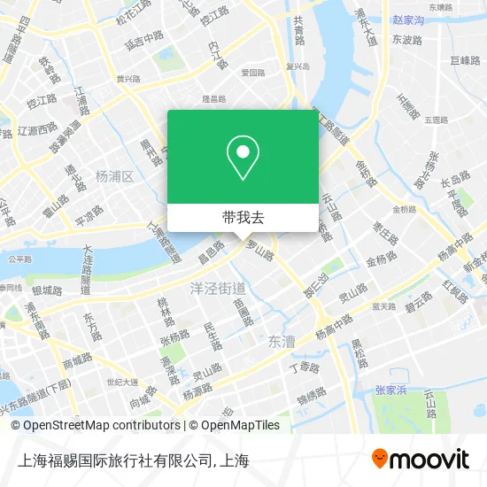 上海福赐国际旅行社有限公司地图