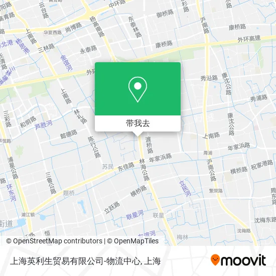 上海英利生贸易有限公司-物流中心地图