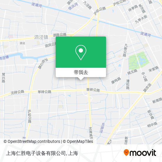 上海仁胜电子设备有限公司地图