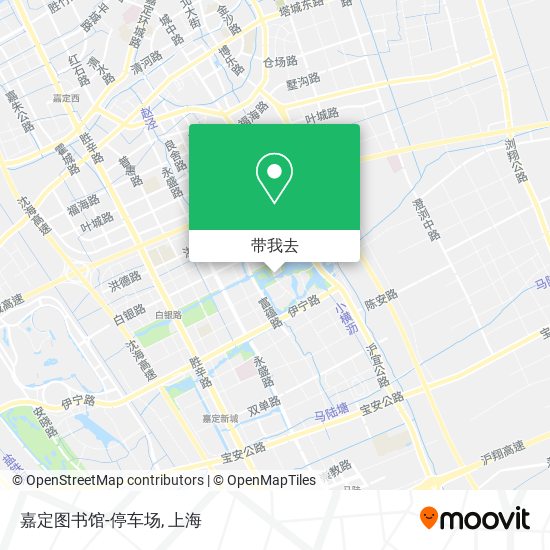 嘉定图书馆-停车场地图