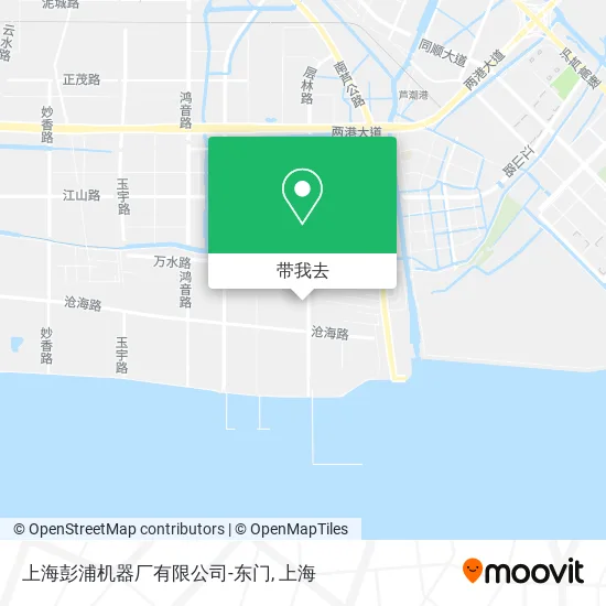 上海彭浦机器厂有限公司-东门地图