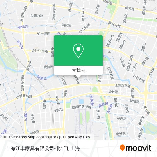 上海江丰家具有限公司-北1门地图