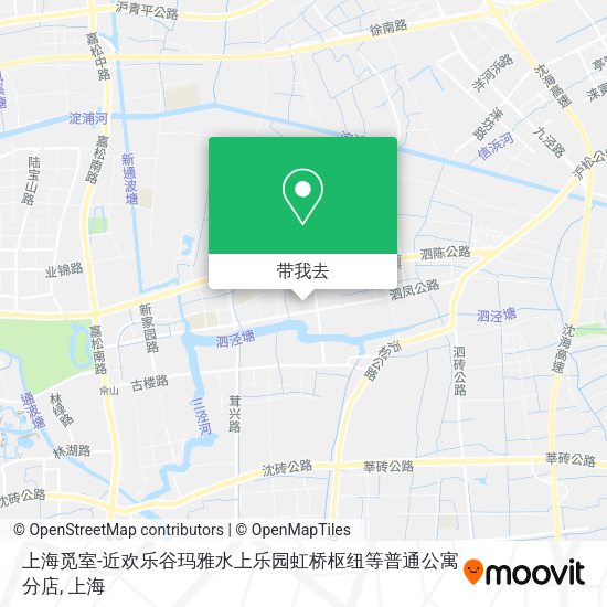 上海觅室-近欢乐谷玛雅水上乐园虹桥枢纽等普通公寓分店地图
