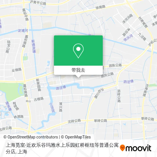 上海觅室-近欢乐谷玛雅水上乐园虹桥枢纽等普通公寓分店地图